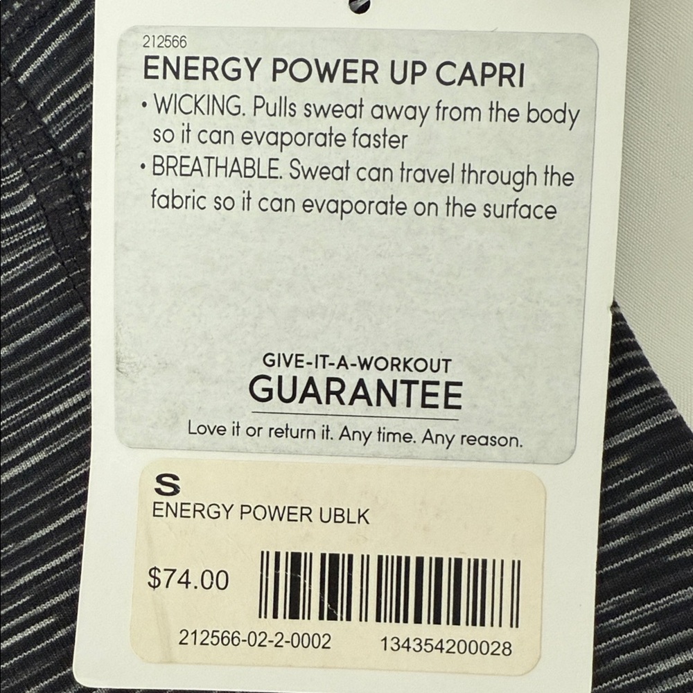 Athleta NWT Charcoal Cropped Women Leggings - Picture 7 of 7
